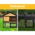 i.Pet Extra Large Wooden Chicken Coop Rabbit Hutch - 165x52x86cm, Eco-Friendly, Waterproof, with Ramp & Security Locks