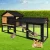 i.Pet Extra Large Wooden Chicken Coop Rabbit Hutch - 165x52x86cm, Eco-Friendly, Waterproof, with Ramp & Security Locks