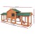 i.Pet Large Wooden Chicken Coop Rabbit Hutch - 220x52x84cm, Fir Wood, Waterproof, Eco-Friendly, Easy Clean Design