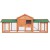 i.Pet Large Wooden Chicken Coop Rabbit Hutch - 220x52x84cm, Fir Wood, Waterproof, Eco-Friendly, Easy Clean Design