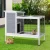 i.Pet Rabbit Hutch - 97x49x86cm Wooden Outdoor Cage with Fir Wood, Powder Coated Mesh, Easy Access and Slide-out Tray