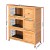 i.Pet Eco-Friendly Wooden Rabbit Hutch 91.5cm x 46cm x 116.5cm – 3-Tier Coop with Ramps, Slide-Out Trays