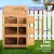 i.Pet Eco-Friendly Wooden Rabbit Hutch 91.5cm x 46cm x 116.5cm – 3-Tier Coop with Ramps, Slide-Out Trays