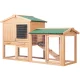 i.Pet Wooden Outdoor Hutch 138x44x85cm - Fir Wood, Waterproof, Anti-Termite, Multi-Level, Easy Access & Eco-Friendly