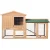 i.Pet Wooden Outdoor Hutch 138x44x85cm - Fir Wood, Waterproof, Anti-Termite, Multi-Level, Easy Access & Eco-Friendly