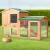 i.Pet Wooden Outdoor Hutch 138x44x85cm - Fir Wood, Waterproof, Anti-Termite, Multi-Level, Easy Access & Eco-Friendly