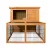 i.Pet Chicken Coop & Rabbit Hutch 96x96x100cm - Fir Wood, Two-Story Design, Weatherproof Roof, Secure Locks, Easy Clean