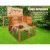i.Pet Chicken Coop & Rabbit Hutch 96x96x100cm - Fir Wood, Two-Story Design, Weatherproof Roof, Secure Locks, Easy Clean