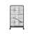 i.Pet 4-Level Indoor Pet Cage Hutch for Rabbits, Guinea Pigs, Ferrets & More, 110cm, Durable Black Metal, Easy to Clean