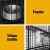 i.Pet 4-Level Indoor Pet Cage Hutch for Rabbits, Guinea Pigs, Ferrets & More, 110cm, Durable Black Metal, Easy to Clean