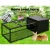 i.Pet Rabbit Cage Hutch Enclosure, 122x52cm Metal Carrier - Secure, Weatherproof, Easy-Clean, for Small Pets