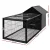 i.Pet Rabbit Cage Hutch 162x60cm - Metal Enclosure with Slide-Out Tray, Weatherproof Design for Small Pets