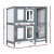 i.Pet Large Wooden Rabbit Hutch 98x45x92cm - Sturdy Fir Wood, Galvanised Mesh, Asphalt Roof, for Rabbits & Small Pets