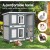 i.Pet Large Wooden Rabbit Hutch 98x45x92cm - Sturdy Fir Wood, Galvanised Mesh, Asphalt Roof, for Rabbits & Small Pets