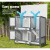 i.Pet Large Wooden Rabbit Hutch 98x45x92cm - Sturdy Fir Wood, Galvanised Mesh, Asphalt Roof, for Rabbits & Small Pets