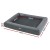 i.Pet Large Calming Pet Bed - Grey Egg Crate Foam, Soft Fleece, Non-Slip, Washable 90x70x13cm for Cats & Small Dogs