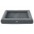 i.Pet Large Calming Pet Bed - Grey Egg Crate Foam, Soft Fleece, Non-Slip, Washable 90x70x13cm for Cats & Small Dogs