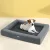 i.Pet Large Calming Pet Bed - Grey Egg Crate Foam, Soft Fleece, Non-Slip, Washable 90x70x13cm for Cats & Small Dogs