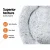 i.Pet Extra Large 110cm Calming Pet Bed for Dogs & Cats, Soft Plush Polyester, Non-Slip Base, Light Charcoal