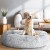 i.Pet Extra Large 110cm Calming Pet Bed for Dogs & Cats, Soft Plush Polyester, Non-Slip Base, Light Charcoal