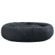 i.Pet Extra Large Calming Pet Bed - 110cm Soft Plush, Dark Grey, Non-Slip, Washable Cover, Flea Resistant, Cat/Dog