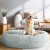 i.Pet Extra Large Calming Pet Bed 110cm - Soft Plush Light Grey, Non-Slip, Washable Cover, Flea & Bacteria Resistant