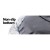 i.Pet Large 90cm Calming Pet Bed - Soft Plush, Non-Slip, Washable Cover, Light Charcoal - Ideal for Pets ≤ 25kg