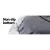 i.Pet Large 90cm Calming Pet Bed - Soft Plush, Non-Slip, Washable Cover, Light Charcoal - Ideal for Pets ≤ 25kg