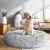 i.Pet Large 90cm Calming Pet Bed - Soft Plush, Non-Slip, Washable Cover, Light Charcoal - Ideal for Pets ≤ 25kg