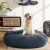 i.Pet Large Calming Pet Bed for Dogs & Cats - 90cm Dark Grey, Soft Plush, Flea Resistant, Washable Cover, Non-Slip Base
