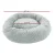 i.Pet 90cm Large Calming Pet Bed for Dogs & Cats, Soft Plush Light Grey, Non-Slip, Washable Cover, Flea Resistant