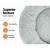 i.Pet 90cm Large Calming Pet Bed for Dogs & Cats, Soft Plush Light Grey, Non-Slip, Washable Cover, Flea Resistant
