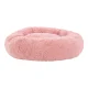 i.Pet Large 90cm Calming Soft Plush Pet Bed in Pink - Flea Resistant, Non-Slip, Washable Cover, Ideal for Dogs & Cats