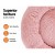 i.Pet Large 90cm Calming Soft Plush Pet Bed in Pink - Flea Resistant, Non-Slip, Washable Cover, Ideal for Dogs & Cats