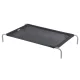 i.Pet Heavy Duty Elevated Dog Bed - 90x137cm Black, Breathable Teslin Mesh, Steel Frame, Non-Skid Feet, Easy Assembly