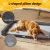 i.Pet Large Plush Pet Bed with Egg Crate Foam, Removable Cover, Non-Slip Base, Machine Washable - Grey, 105x75x12cm