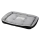 i.Pet Extra Large Pet Bed - Soft PP Cotton, Non-Slip, Washable, 120x80cm, Grey/Black, Ideal for Cats & Small Dogs
