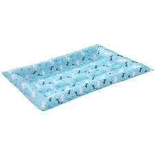 i.Pet Large Self-Cooling Pet Mat - 70x110cm, Blue, Scratch-Resistant PVC, Gel Core, Portable, No Refrigeration Needed