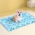 i.Pet Large Self-Cooling Pet Mat - 70x110cm, Blue, Scratch-Resistant PVC, Gel Core, Portable, No Refrigeration Needed