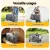 i.Pet Premium Grey Pet Carrier for Cats & Dogs, Foldable Trolley with Swivel Wheels, Oxford Fabric, 50kg Capacity