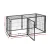 i.Pet Large Black Metal Dog Crate 129cm - Heavy-Duty, Secure Top, Flexible Door, for Small to Large Dogs, Anti-Rust