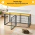 i.Pet Large Black Metal Dog Crate 129cm - Heavy-Duty, Secure Top, Flexible Door, for Small to Large Dogs, Anti-Rust