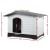 i.Pet Extra Large Outdoor Dog Kennel - Durable Grey Plastic Shelter with Extendable Side, Weatherproof & UV-Resistant i.Pet Extra Large Outdoor Dog Kennel - Durable Grey Plastic Shelter with Extendable Side, Weatherproof & UV-Resistant