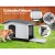 i.Pet Extra Large Outdoor Dog Kennel - Durable Grey Plastic Shelter with Extendable Side, Weatherproof & UV-Resistant i.Pet Extra Large Outdoor Dog Kennel - Durable Grey Plastic Shelter with Extendable Side, Weatherproof & UV-Resistant