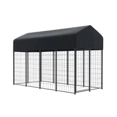 i.Pet Extra Large Outdoor Dog Kennel - Weatherproof, Heavy-Duty Steel Frame, Easy Access, Includes Cover & Stakes