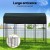 i.Pet Extra Large Outdoor Dog Kennel - Weatherproof, Heavy-Duty Steel Frame, Easy Access, Includes Cover & Stakes