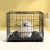i.Pet 36" Foldable Dog Cage Crate Kennel - Triple Door, Steel Frame, Easy Clean Tray, Medium Pet Safe, Black