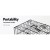 i.Pet 48" Large Foldable Dog Cage Crate Kennel with 3 Access Doors, Powder Coated Metal, Removable Tray, Easy Storage