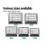i.Pet 48" Large Foldable Dog Cage Crate Kennel with 3 Access Doors, Powder Coated Metal, Removable Tray, Easy Storage