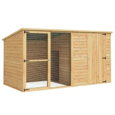i.Pet Extra Large Wooden Dog Kennel 2.28M – All-Weather Fir Wood Cabin with UV-Resistant Roof & Easy Assembly
